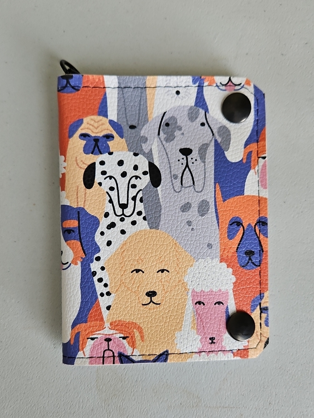 Cute Multicolor Dog Print Wallet